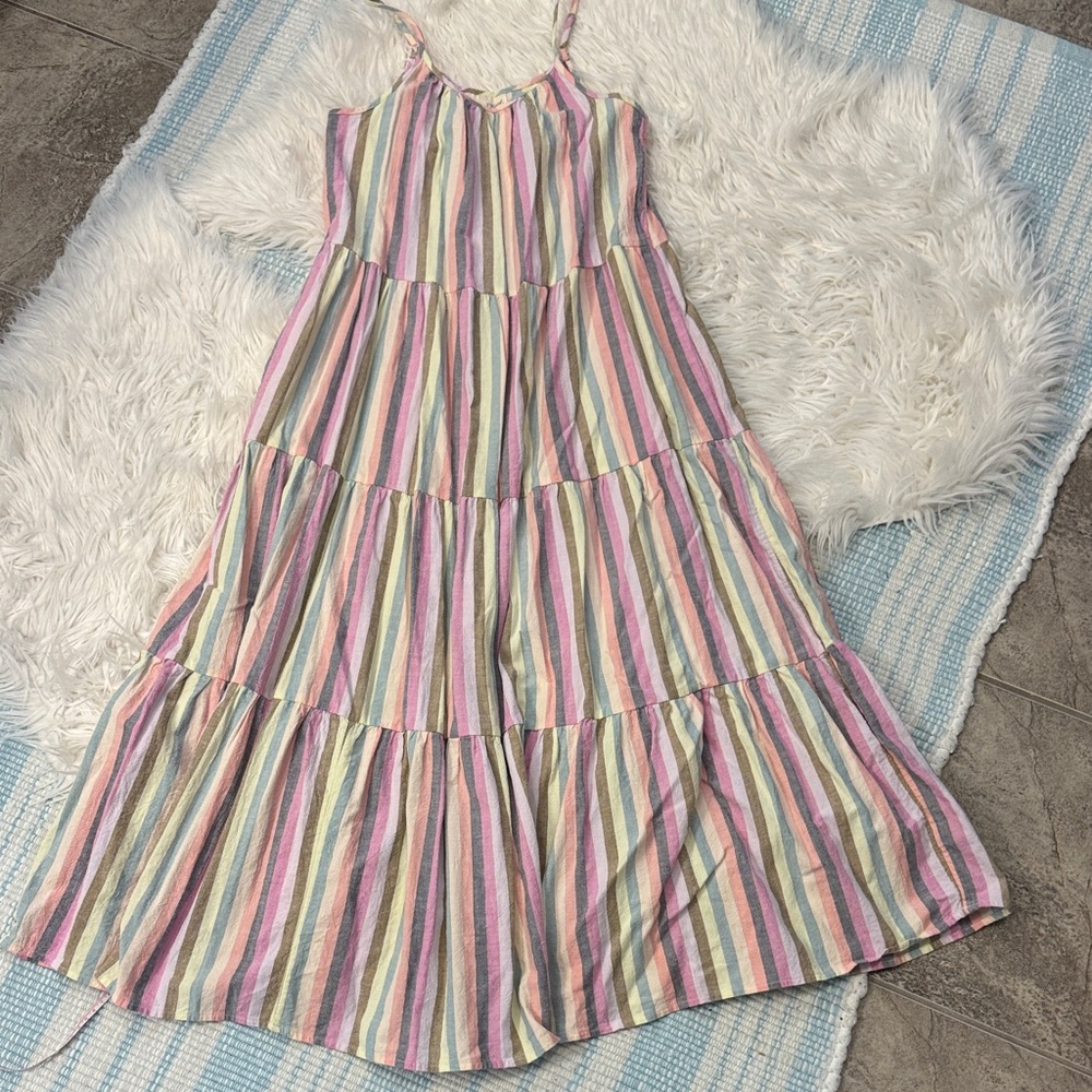 Women’s universal thread Colorful Striped Dress